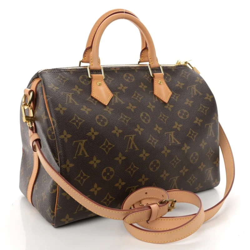 LOUIS VUITTON SPEEDY BANDOULIERE 30 MONOGRAM CANVAS BRASS HARDWARE - Image 3