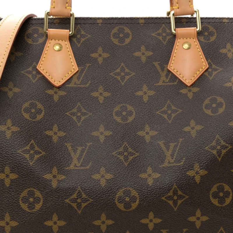 LOUIS VUITTON SPEEDY BANDOULIERE 30 MONOGRAM CANVAS BRASS HARDWARE - Image 7
