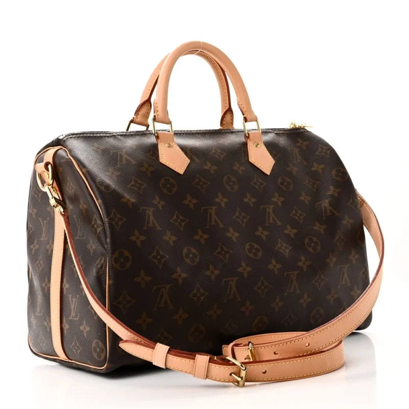 LOUIS VUITTON SPEEDY BANDOULI??RE 35 MONOGRAM CANVAS GOLD HARDWARE - Image 3