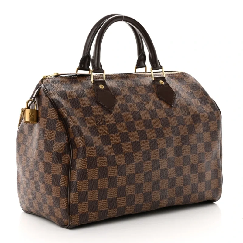 LOUIS VUITTON SPEEDY 30 DAMIER EBENE CANVAS GOLD HARDWARE - Image 3