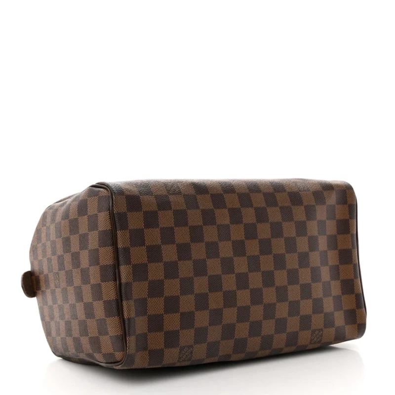 LOUIS VUITTON SPEEDY 30 DAMIER EBENE CANVAS GOLD HARDWARE - Image 6