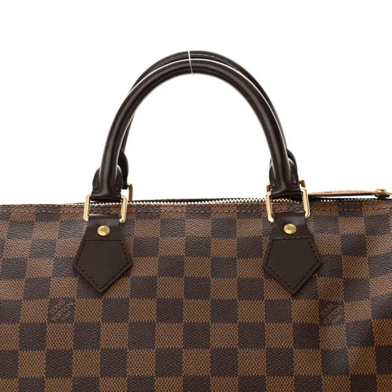 LOUIS VUITTON SPEEDY 30 DAMIER EBENE CANVAS GOLD HARDWARE - Image 8