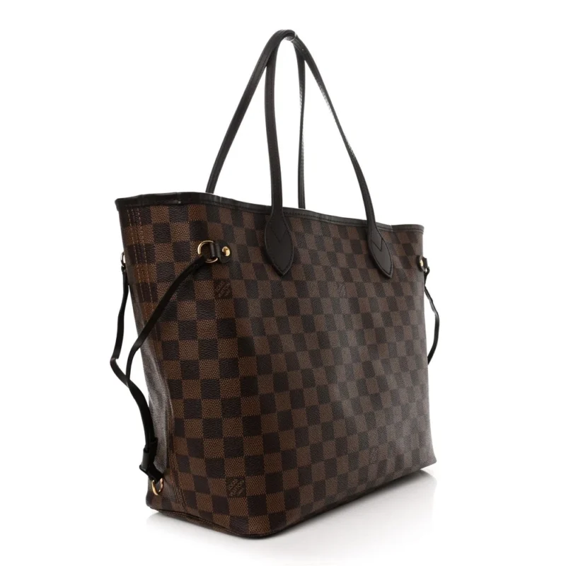 LOUIS VUITTON NEO NEVERFULL MM DAMIER EBENE CANVAS ROSE BALLERINE INTERIOR - Image 3