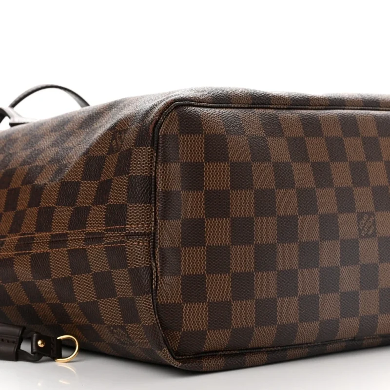 LOUIS VUITTON NEO NEVERFULL MM DAMIER EBENE CANVAS ROSE BALLERINE INTERIOR - Image 4