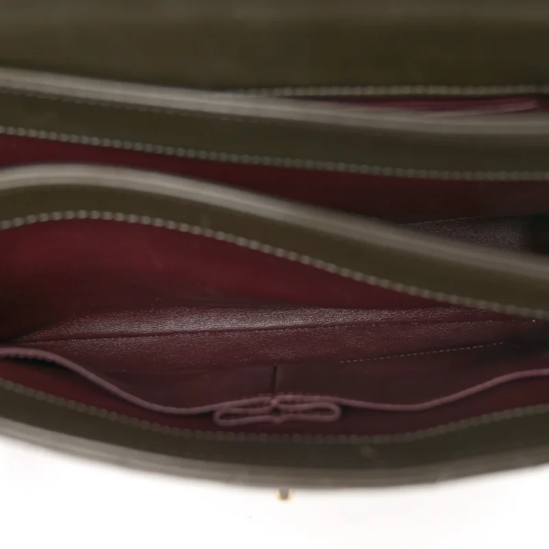 CHANEL TRENDY CC FLAP MEDIUM IN DARK KHAKI LAMBSKIN - Image 7