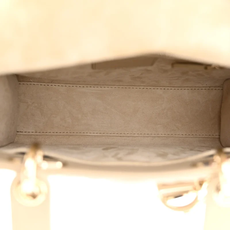 DIOR SMALL MY ABCDIOR LADY DIOR CORDA CANNAGE LAMBSKIN LEATHER GOLD HARDWARE - Image 7