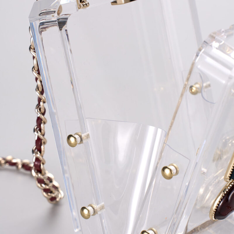 CHANEL TRANSPARENT ACRYLIC PERFUME BOTTLE CROSSBODY BAG - Image 7