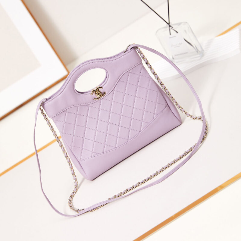 CHANEL OIL WAX LEATHER PURPLE CROSSBODY BAGS - Image 2
