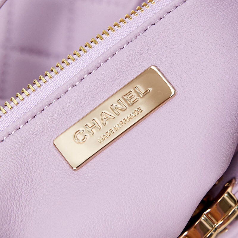 CHANEL OIL WAX LEATHER PURPLE CROSSBODY BAGS - Image 9