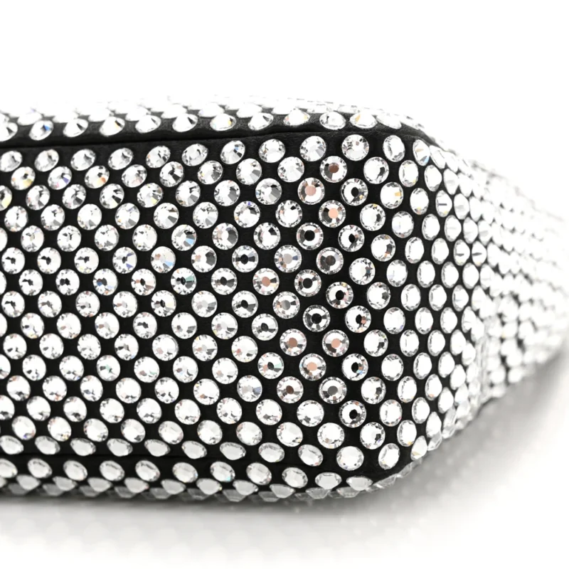 PRADA MINI RE-EDITION 2000 BAG CRISTAL SATIN & CRYSTAL SILVER HARDWARE - Image 5