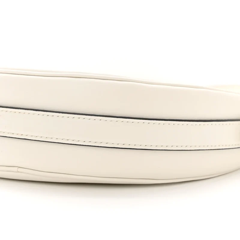PRADA MEDIUM ARQUE SHOULDER BAG WHITE SOFT CALFSKIN LEATHER GOLD HARDWARE - Image 5