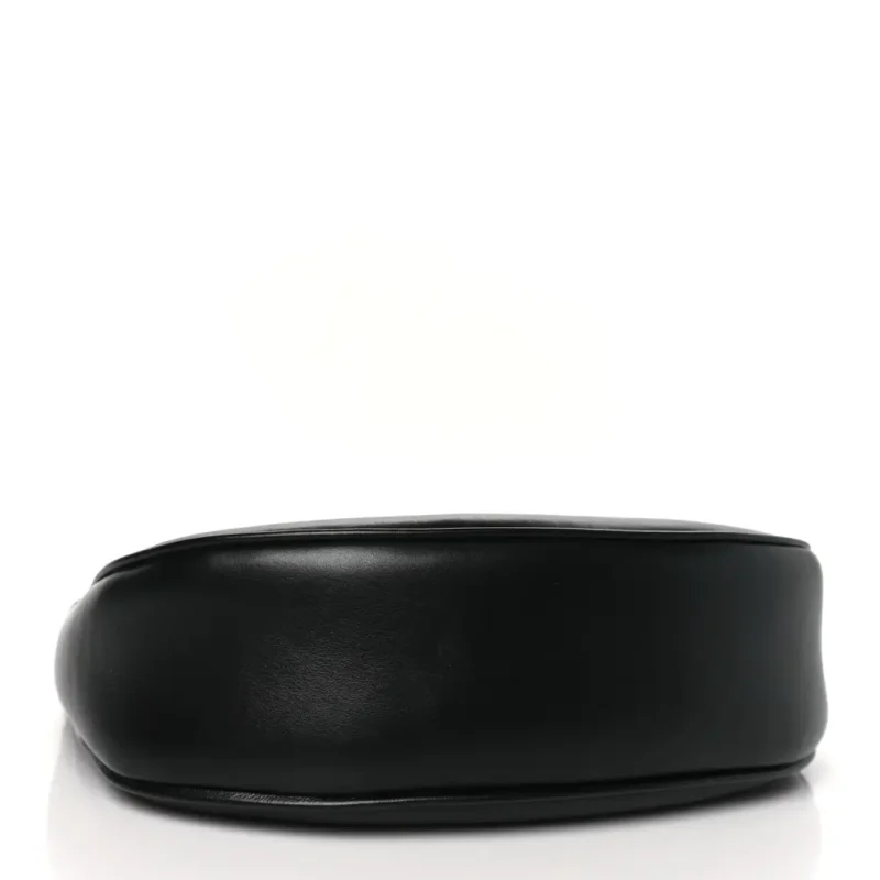 CELINE MEDIUM STRAP AVA TRIOMPHE SHOULDER BAG BLACK SMOOTH CALFSKIN LEATHER GOLD HARDWARE - Image 5