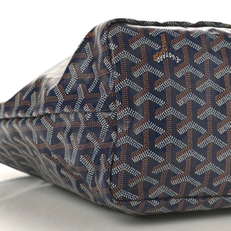 GOYARD SAINT LOUIS TOTE PM NAVY GOYARDINE CANVAS - Image 4