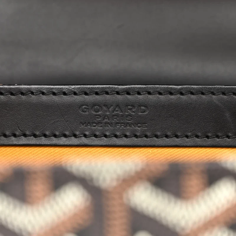 GOYARD SAIGON PM BLACK GOYARDINE CANVAS SILVER HARDWARE - Image 2