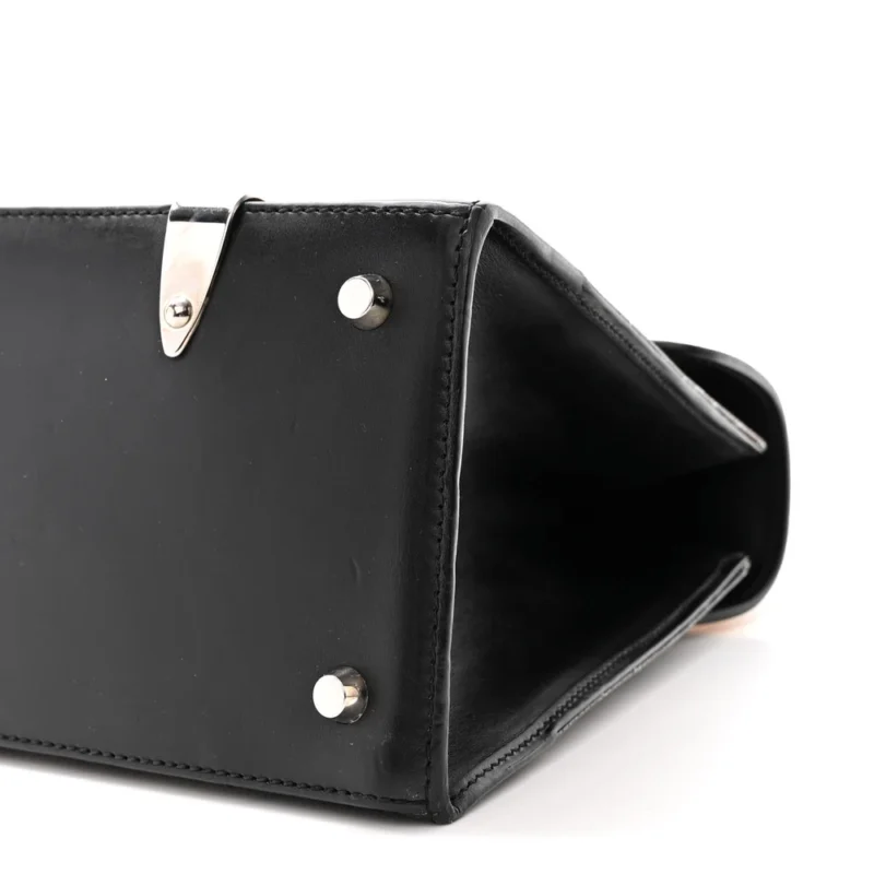 GOYARD SAIGON PM BLACK GOYARDINE CANVAS SILVER HARDWARE - Image 5