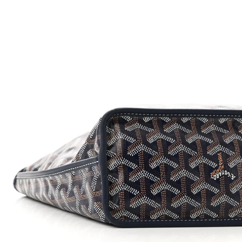 GOYARD REVERSIBLE MINI ANJOU TOTE NAVY GOYARDINE CANVAS - Image 3