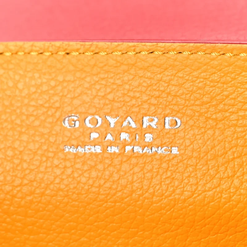 GOYARD MINI SAIGON TRUNK BAG RED GOYARDINE CANVAS SILVER HARDWARE - Image 2