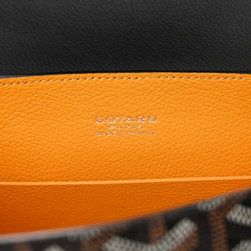 GOYARD MINI SAIGON BLACK GOYARDINE CANVAS SILVER HARDWARE - Image 2