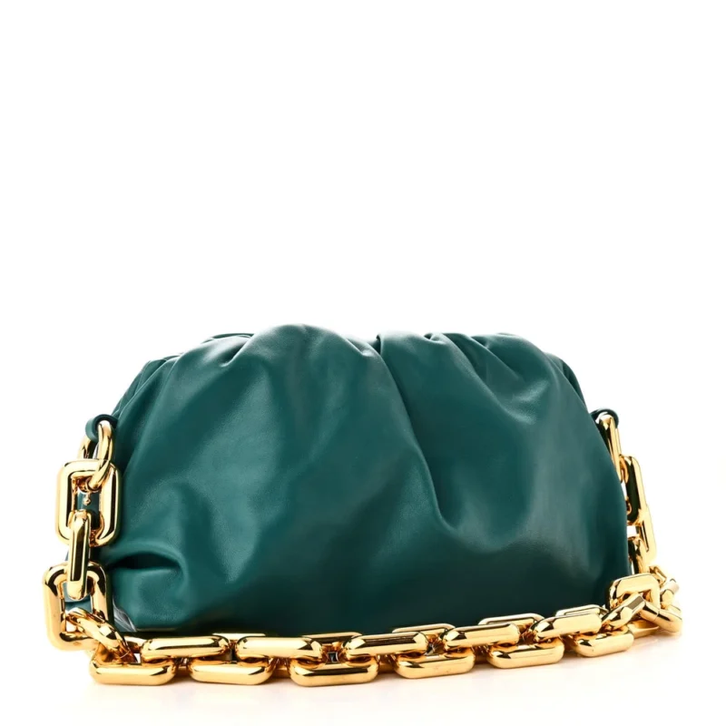 BOTTEGA VENETA MEDIUM THE POUCH CHAIN MALLARD CALFSKIN LEATHER - Image 3