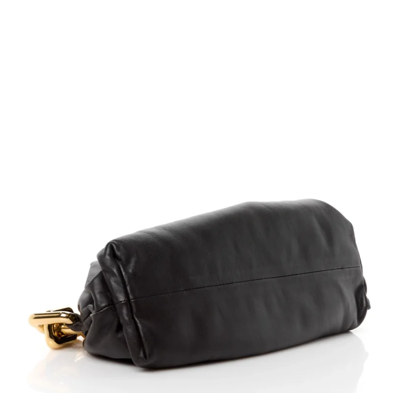 BOTTEGA VENETA MEDIUM THE POUCH CHAIN BLACK CALFSKIN LEATHER - Image 6