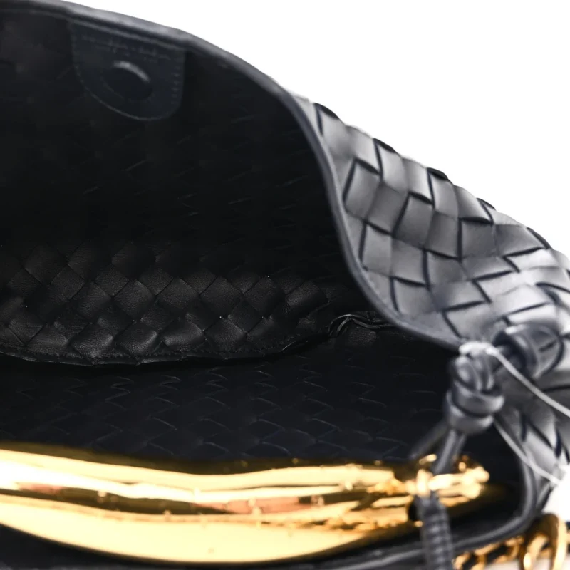 BOTTEGA VENETA MEDIUM INTRECCIATO SARDINE WITH CHAIN BAG SPACE NAPPA LEATHER GOLD HARDWARE - Image 7
