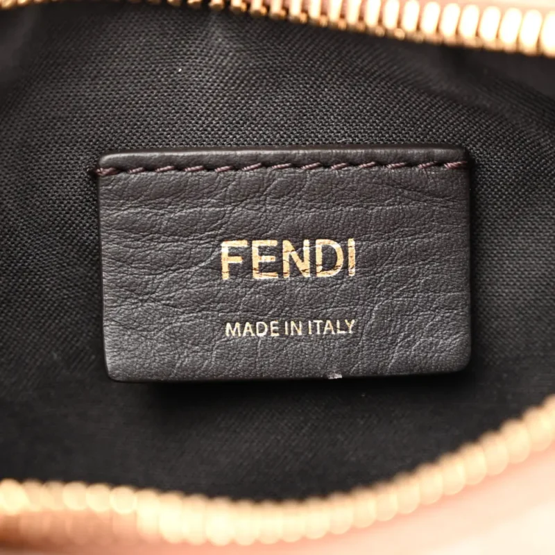 FENDI MINI FENDIGRAPHY HOBO BAG BRANDY MATTE GRACE VITELLO LEATHER GOLD HARDWARE - Image 2