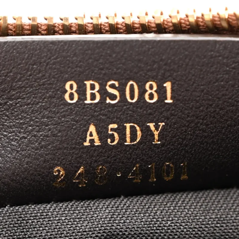 FENDI MINI FENDIGRAPHY HOBO BAG BRANDY MATTE GRACE VITELLO LEATHER GOLD HARDWARE - Image 8