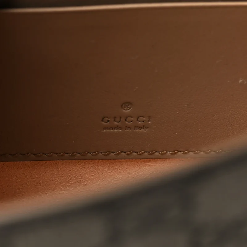 GUCCI SMALL DIONYSUS CLUTCH TAUPE GG SUPREME MONOGRAM CANVAS AGED SILVER HARDWARE - Image 2