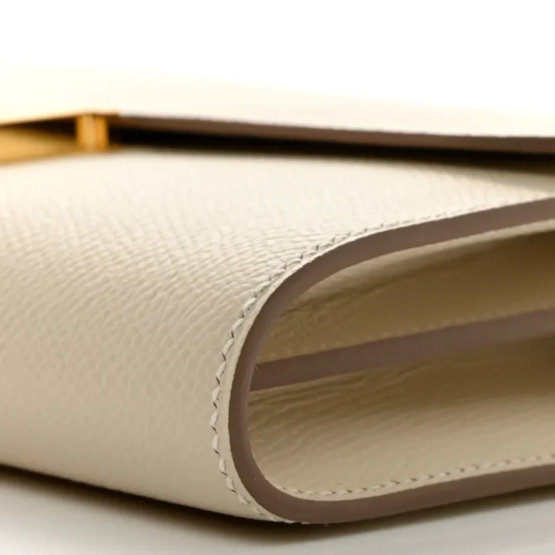 HERMERS CONSTANCE WALLET TO GO BETON EVERCOLOR LEATHER GOLD HARDWARE - Image 4