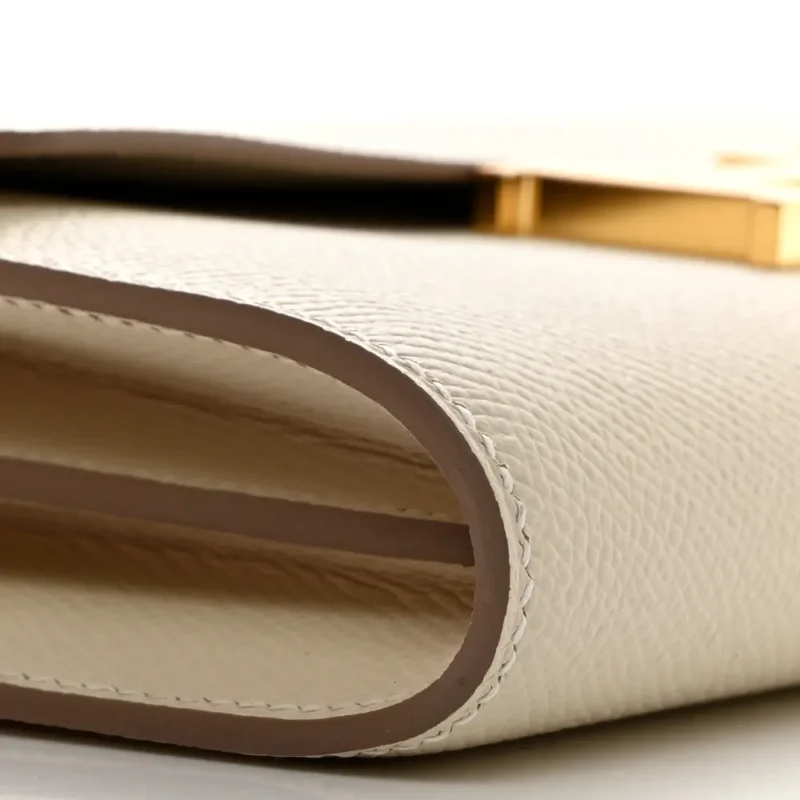 HERMERS CONSTANCE WALLET TO GO BETON EVERCOLOR LEATHER GOLD HARDWARE - Image 5
