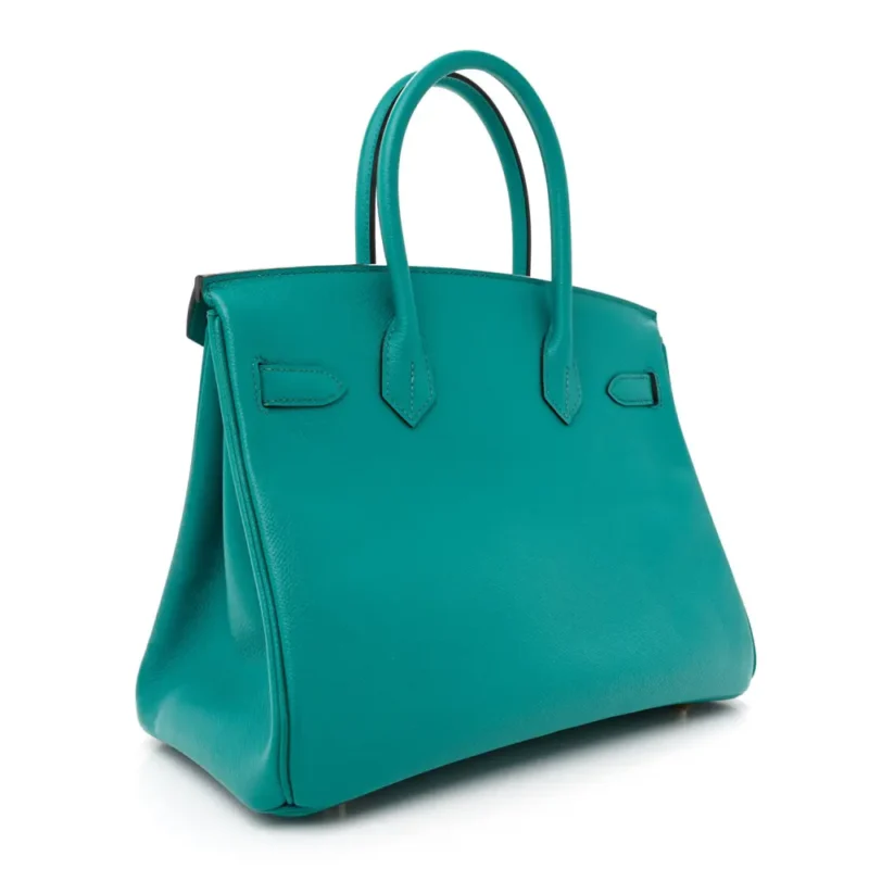 HERMERS BIRKIN 30 BLEU PAON EPSOM LEATHER GOLD HARDWARE - Image 3
