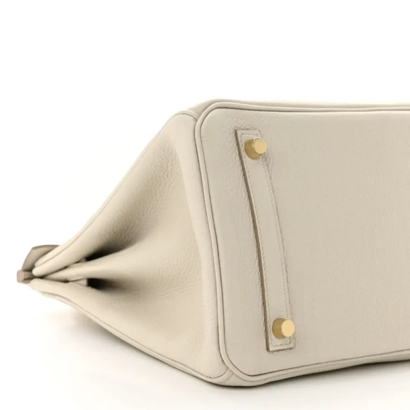 HERMES BIRKIN 30 BETON TOGO LEATHER GOLD HARDWARE - Image 4