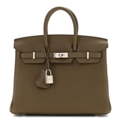 HERMES BIRKIN 25 TOUNDRA TOGO LEATHER PALLADIUM HARDWARE