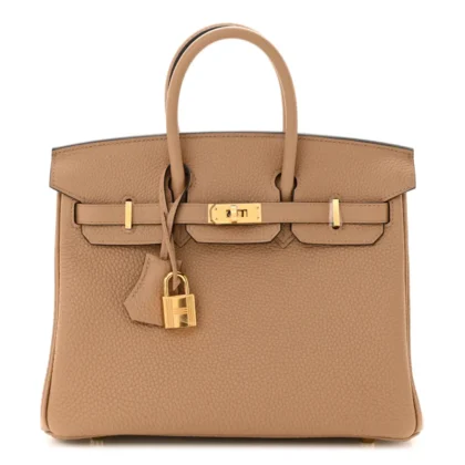 HERMES BIRKIN 25 CHAI TOGO LEATHER GOLD HARDWARE