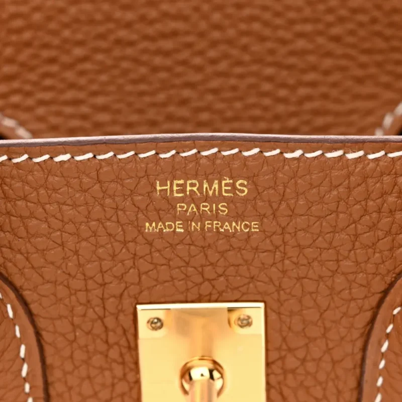 HERMES BIRKIN 25 BROWN TOGO LEATHER GOLD HARDWARE - Image 2