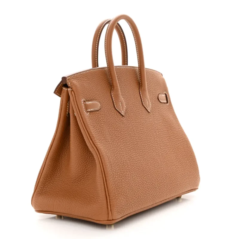 HERMES BIRKIN 25 BROWN TOGO LEATHER GOLD HARDWARE - Image 3