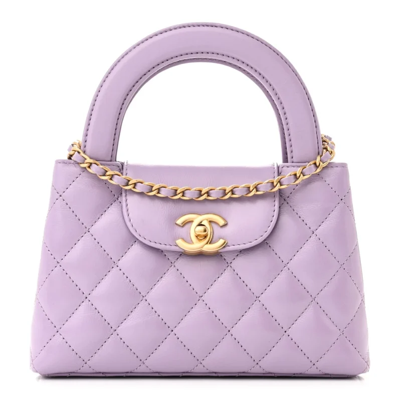 GRADE DESIGNER HANDBAG | QUILTED NANO LILAC