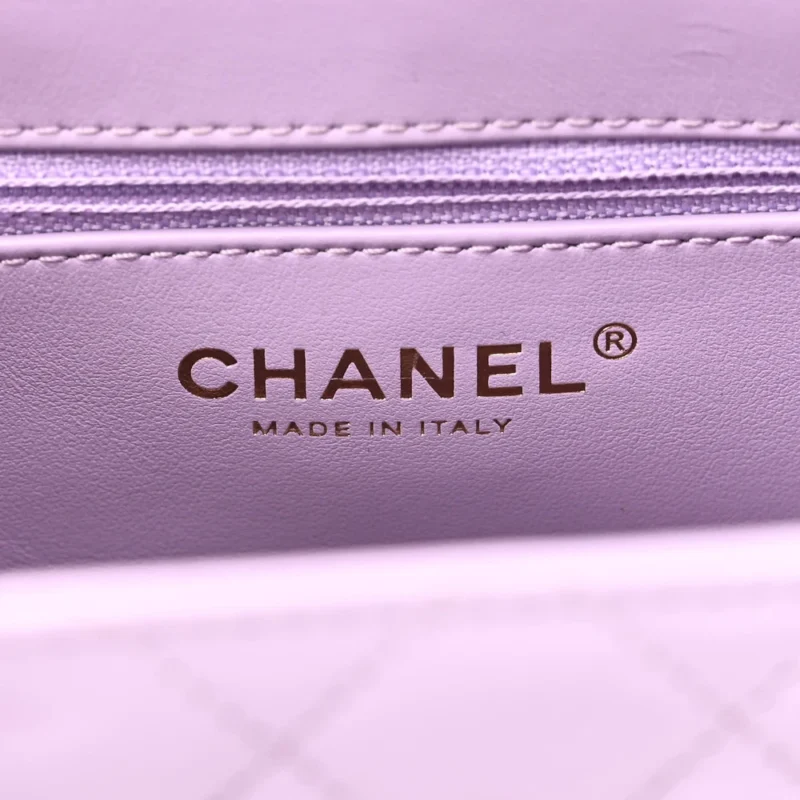 GRADE DESIGNER HANDBAG | QUILTED NANO LILAC - Image 2