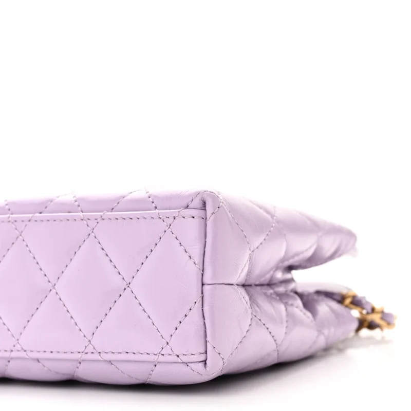 GRADE DESIGNER HANDBAG | QUILTED NANO LILAC - Image 5
