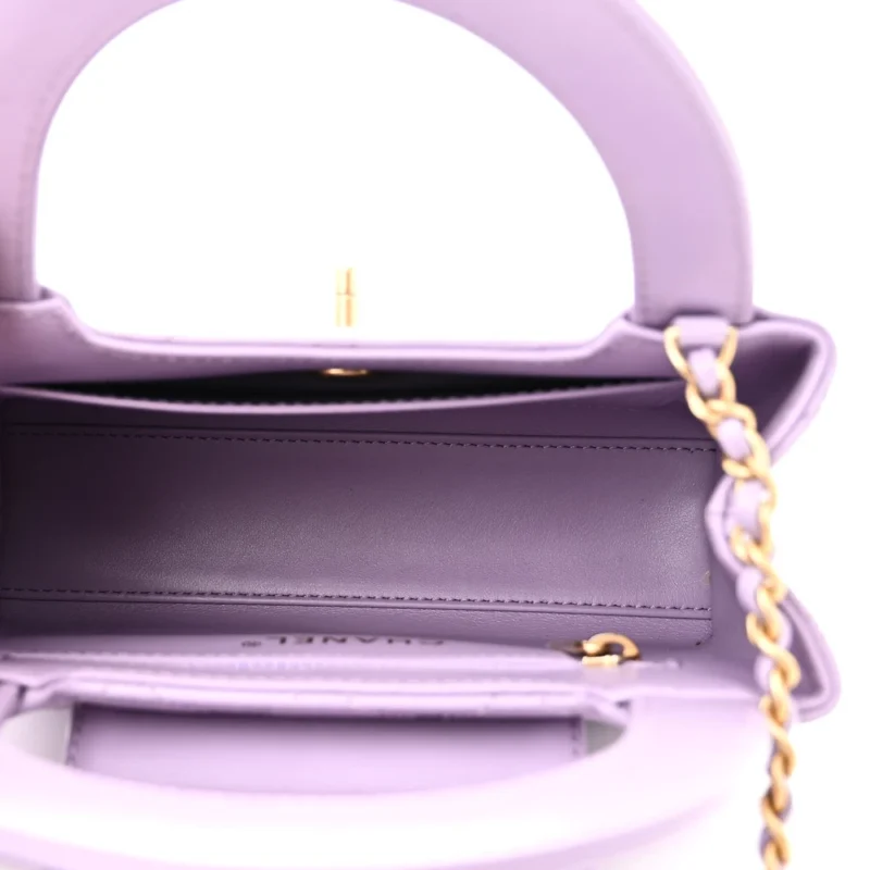 GRADE DESIGNER HANDBAG | QUILTED NANO LILAC - Image 7