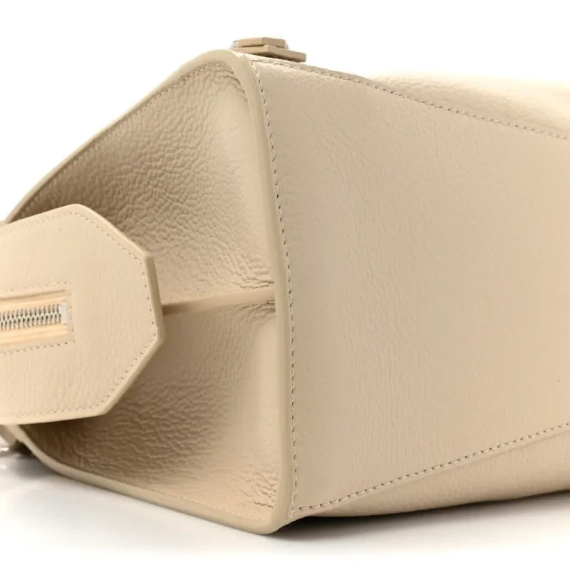 BALENCIAGA S NEO CLASSIC CITY BAG CREAM GRAINED CALFSKIN LEATHER SILVER HARDWARE - Image 3