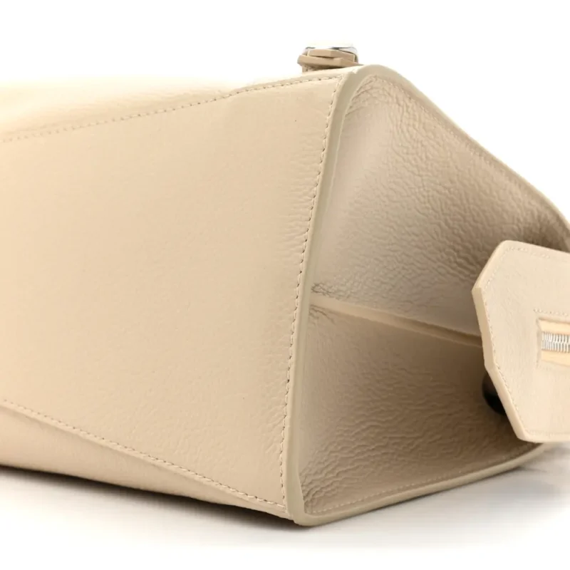BALENCIAGA S NEO CLASSIC CITY BAG CREAM GRAINED CALFSKIN LEATHER SILVER HARDWARE - Image 4
