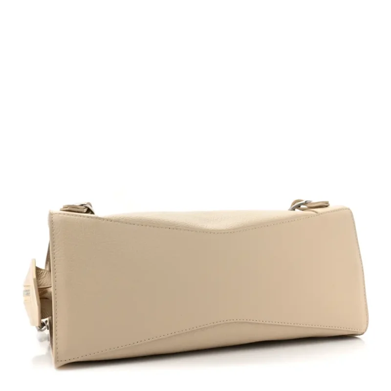 BALENCIAGA S NEO CLASSIC CITY BAG CREAM GRAINED CALFSKIN LEATHER SILVER HARDWARE - Image 5