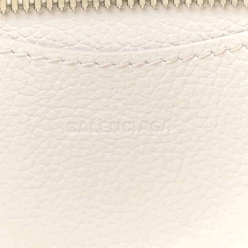BALENCIAGA S NEO CLASSIC CITY BAG CHALKY WHITE GRAINED CALFSKIN LEATHER SILVER HARDWARE - Image 2