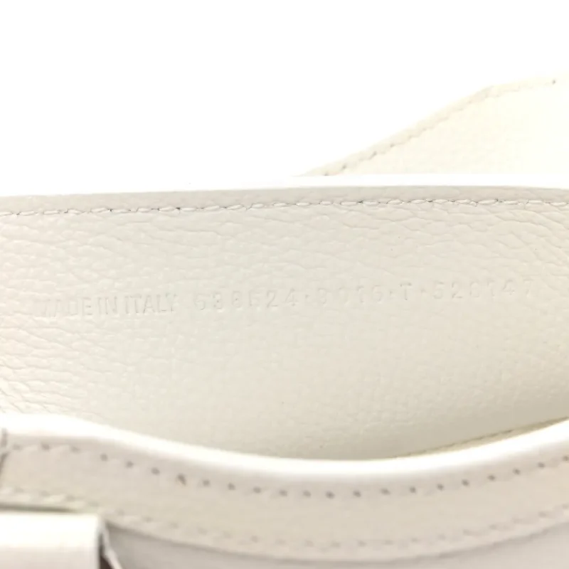BALENCIAGA S NEO CLASSIC CITY BAG CHALKY WHITE GRAINED CALFSKIN LEATHER SILVER HARDWARE - Image 8