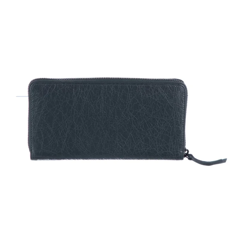 BALENCIAGA MEDIUM CONTINENTAL WALLET GREY GOATSKIN LEATHER BLACK HARDWARE - Image 2