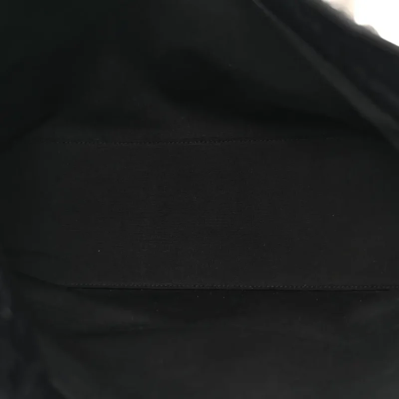BALENCIAGA MEDIUM LE CAGOLE CARRY ALL BAG BLACK AGNEAU ARENA LEATHER SILVER HARDWARE - Image 7