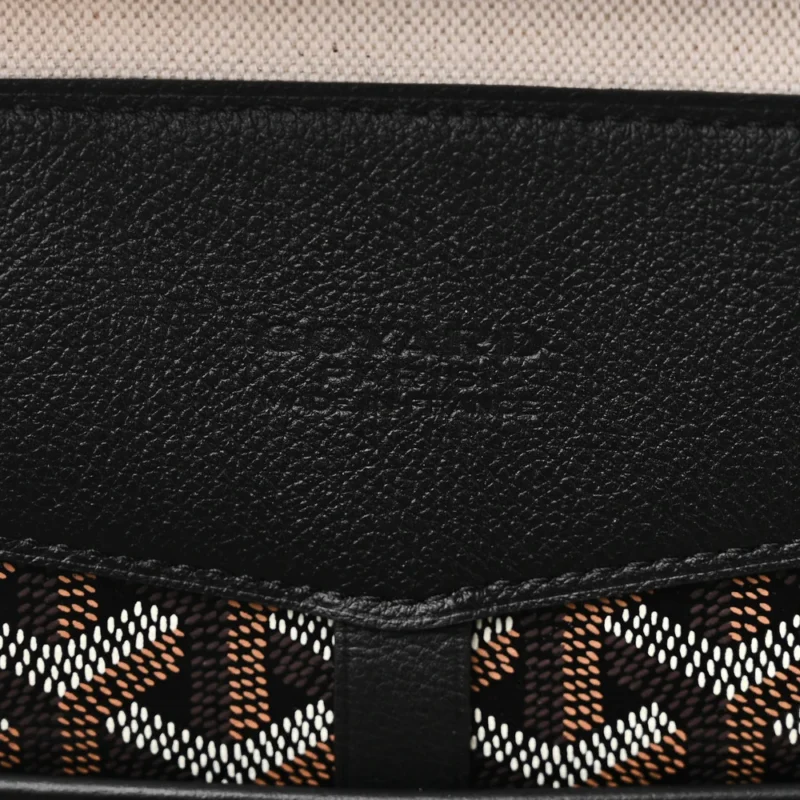 GOYARD CISALPIN BACKPACK MM BLACK GOYARDINE CANVAS & CALFSKIN LEATHER - Image 2