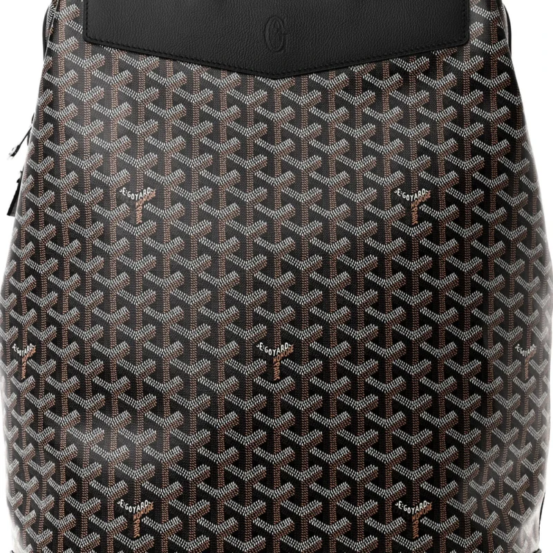 GOYARD CISALPIN BACKPACK MM BLACK GOYARDINE CANVAS & CALFSKIN LEATHER - Image 8