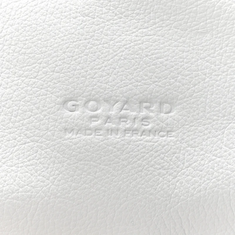 GOYARD SAINT LEGER SOFT BRIEFCASE BACKPACK MM WHITE GOYARDINE CANVAS SILVER HARDWARE - Image 2
